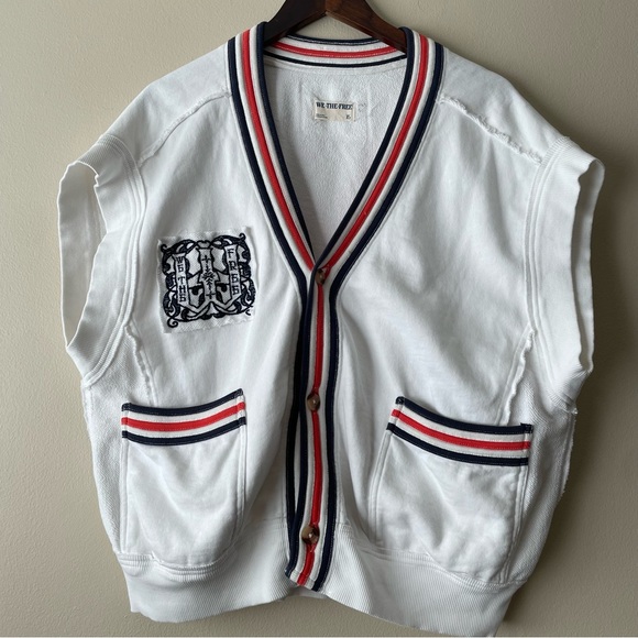 We The Free Tops - WE THE FREE Ivy Vest Women's XS 100% Cotton Oversized Slouchy Preppy